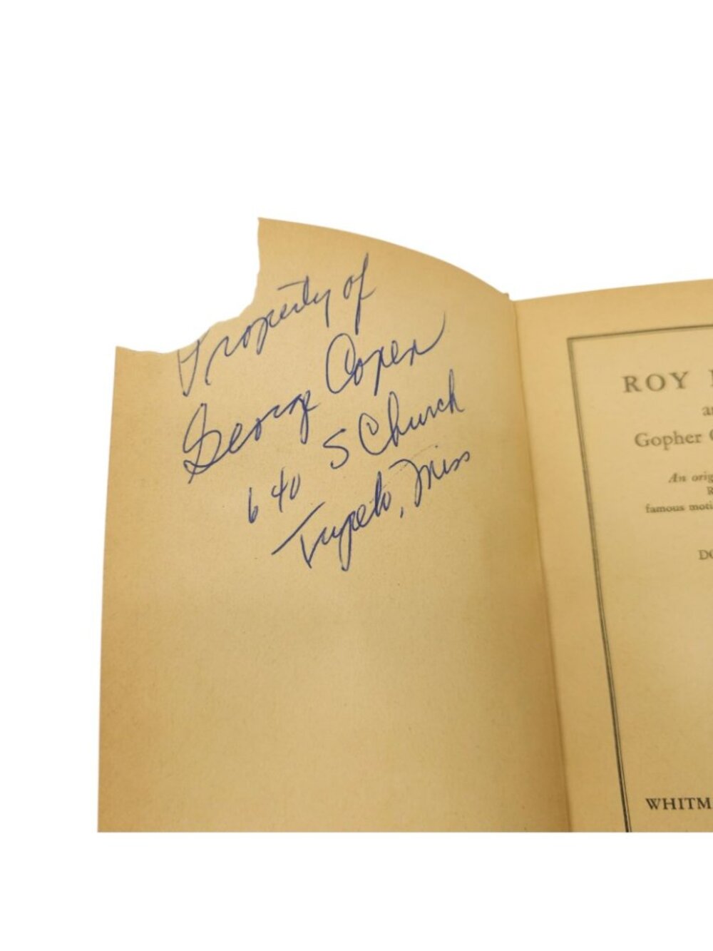 Roy Rogers And The Gopher Creek Gunman Don Middleton 1945 Hardcover Whitman - Picture 3 of 16